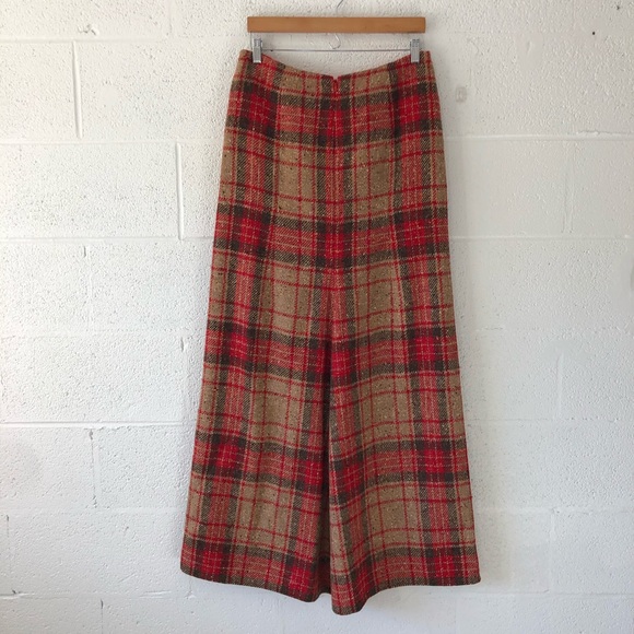 Valentino Plaid Wool Front split maxi skirt sz: 12 NWT - Picture 12 of 14